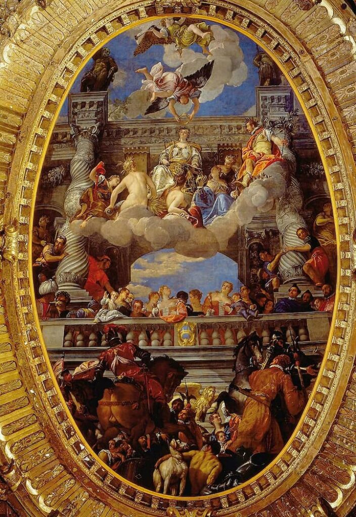palazzo ducale venezia dipinti trionfo di venezia del veronese