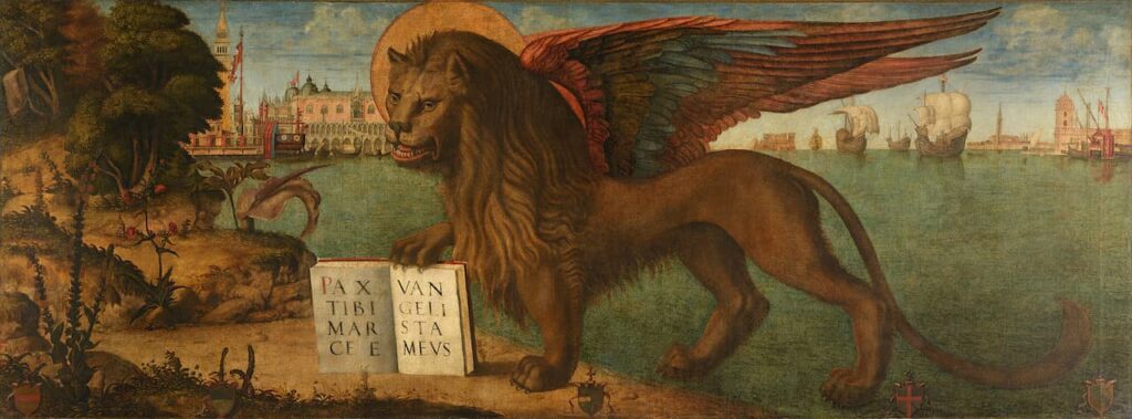 palazzo ducale venezia dipinti leone marciano andante