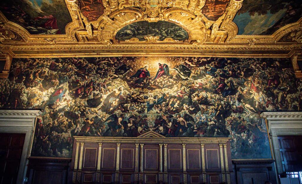 palazzo ducale venezia dipinti paradiso di tintoretto